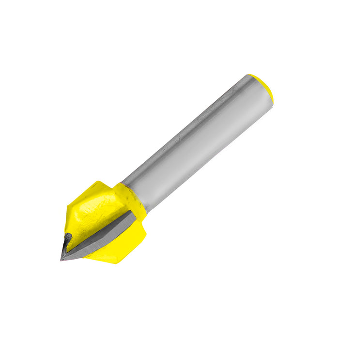 Broca para router de acero corte en "V" 1/2" zanco de 1/4" Surtek