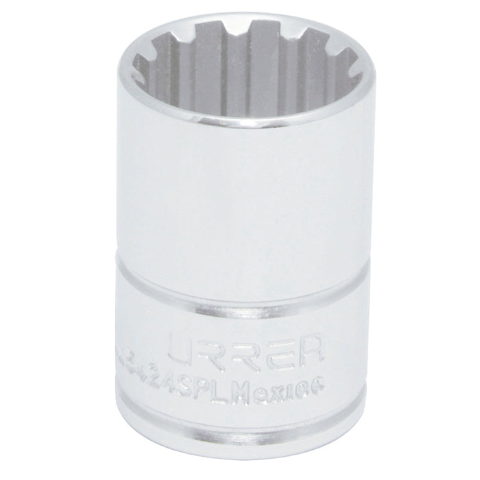 Dado spline cuadro de 1/2", # 18 Urrea