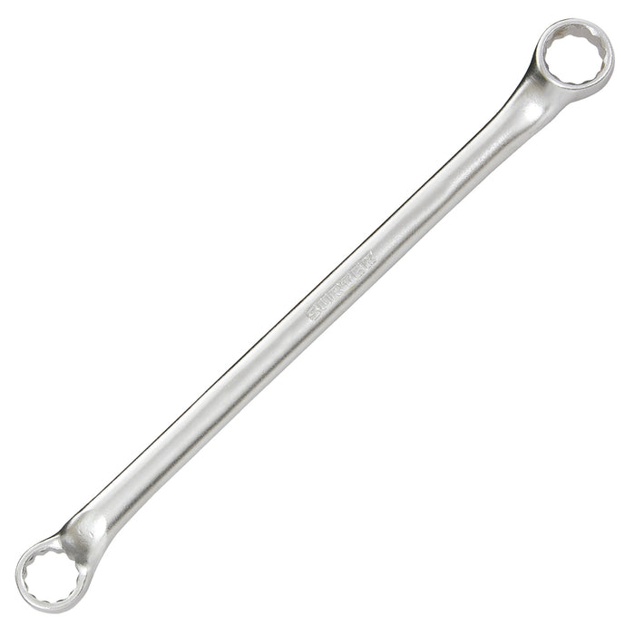 Llave de estrías pulido espejo de 45° en pulgadas, 12 puntas, 1/2" x 9/16" Surtek