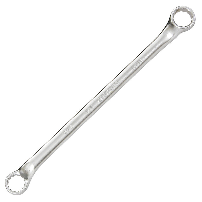 Llave de estrías pulido espejo de 45° en pulgadas, 12 puntas, 5/8" x 11/16" Surtek
