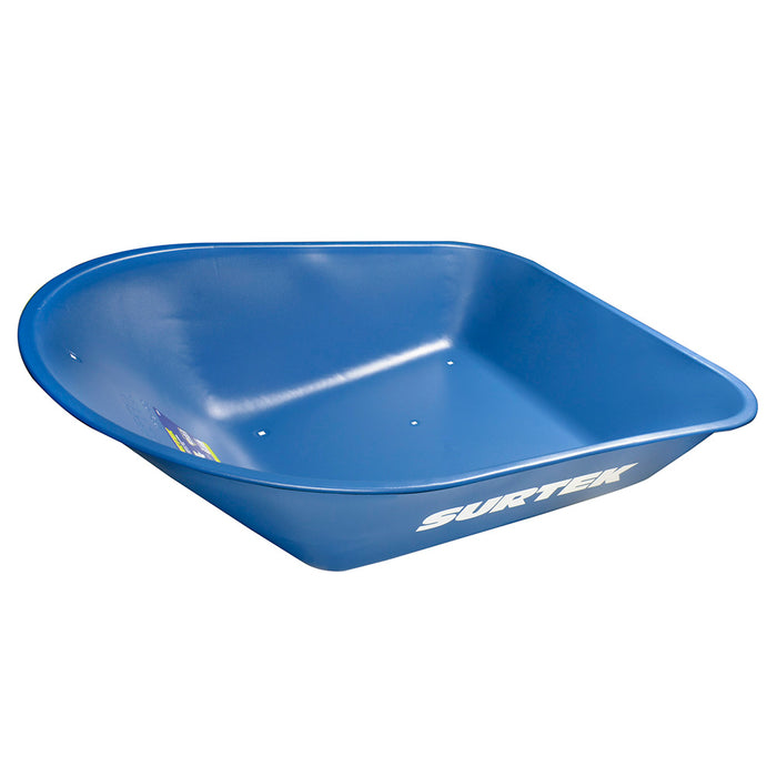 Concha de acero para carretilla herraje tipo americano 4 Ft3, azul marino Surtek
