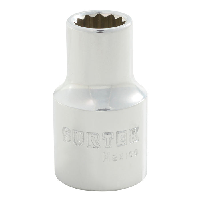Dado cuadro de 1/2", 12 puntas, métrico, 9 mm Surtek
