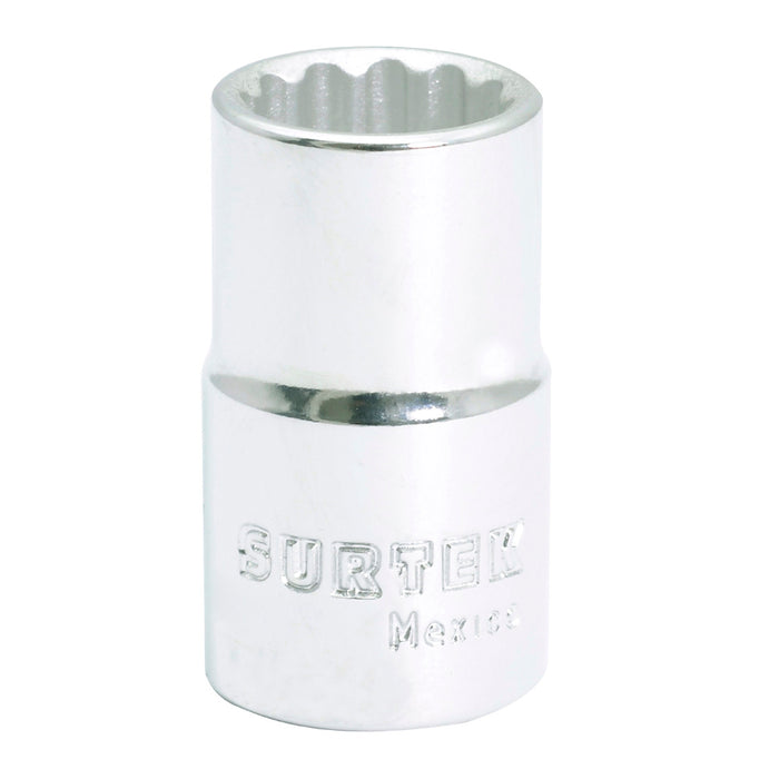 Dado en pulgadas cuadro de 1/2", 12 puntas, 7/8" Surtek