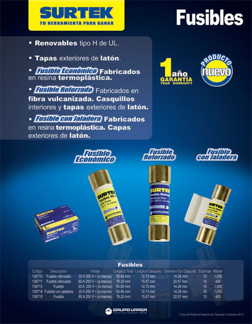 Fusible reforzado 30 A Surtek