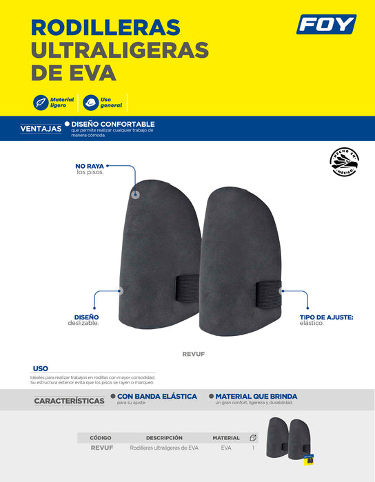 Rodilleras de EVA ultraligeras Foy