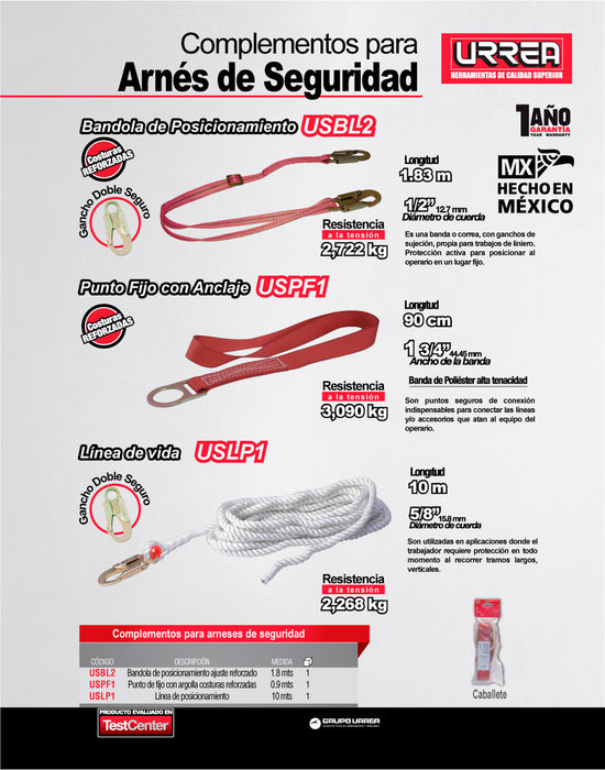 Línea de posicionamiento 10 m Urrea