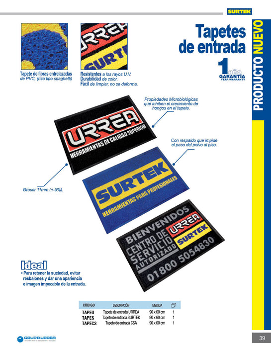 Tapete de entrada Urrea Urrea