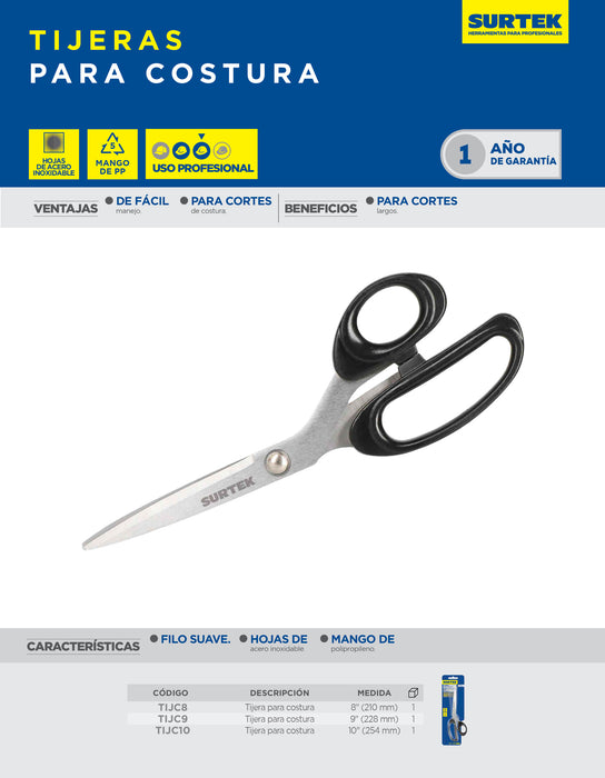 Tijeras para costura 8" Surtek