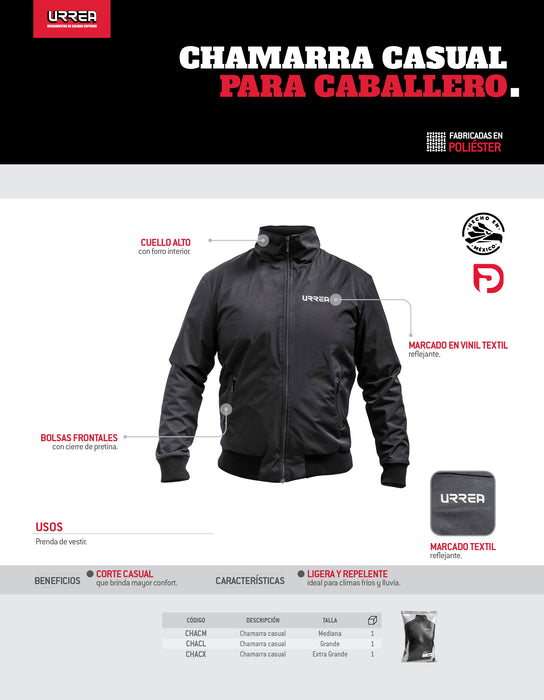 Chamarra casual talla L Urrea