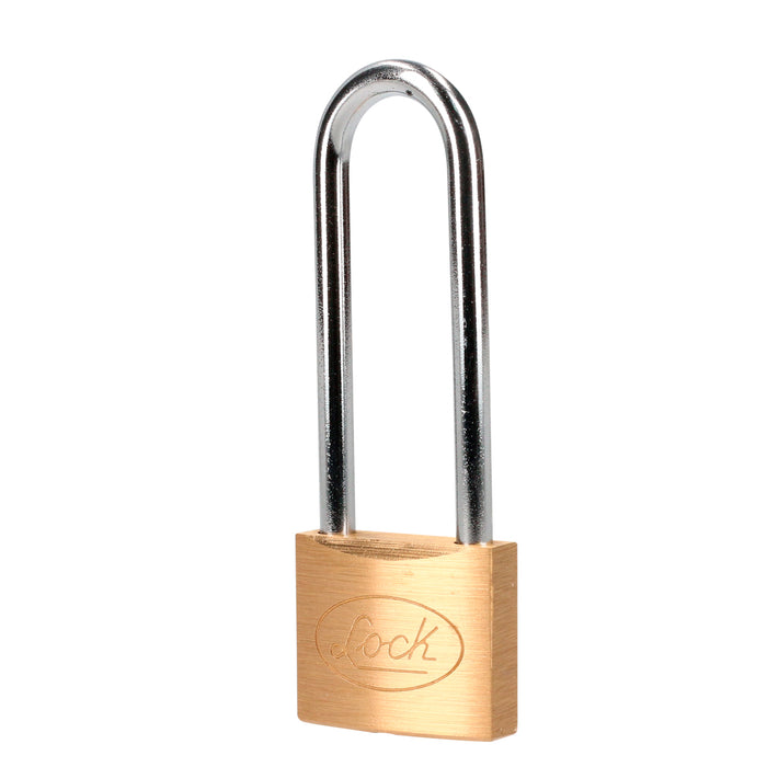 Candado de latón extra largo 40 mm, llave estándar Lock