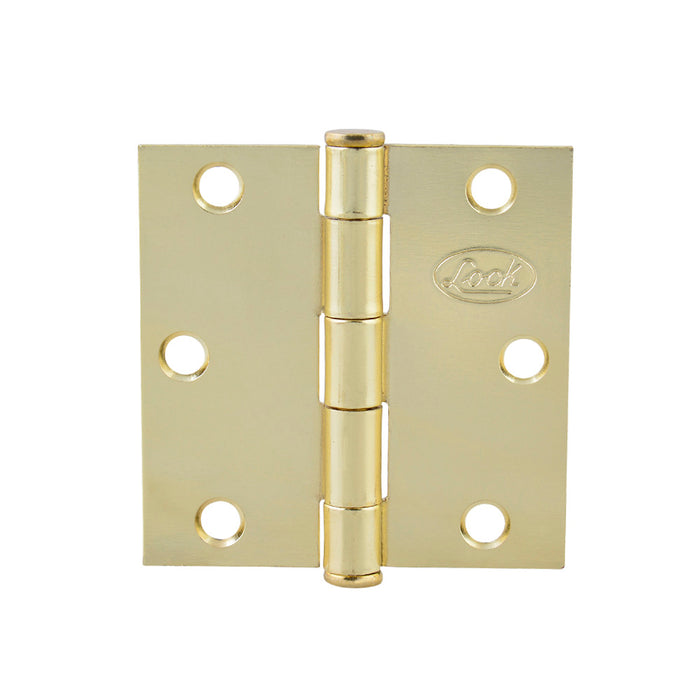 Bisagra cuadrada perno suelto de acero latón brillante 3" x 3" Lock