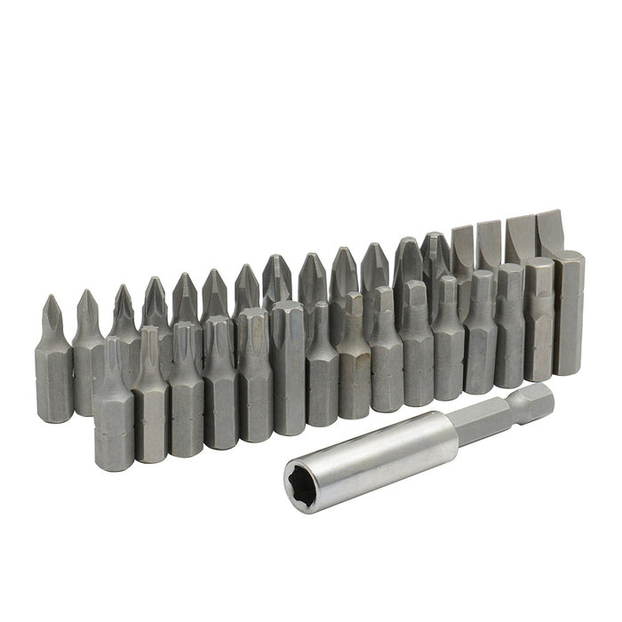 Juego combinado de puntas hexágono de 1/4" con adaptador magnético, 33 piezas en blíster Surtek