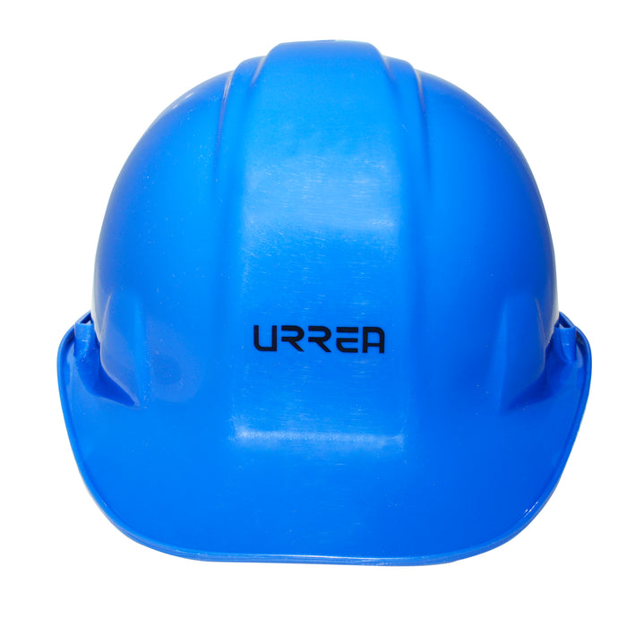 Casco de seguridad con ajuste de intervalos de 4 puntos, color azul Urrea