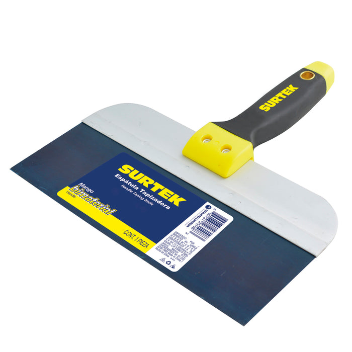 Espátula tapizadora de acero de alto carbón con mango bimaterial 12" Surtek