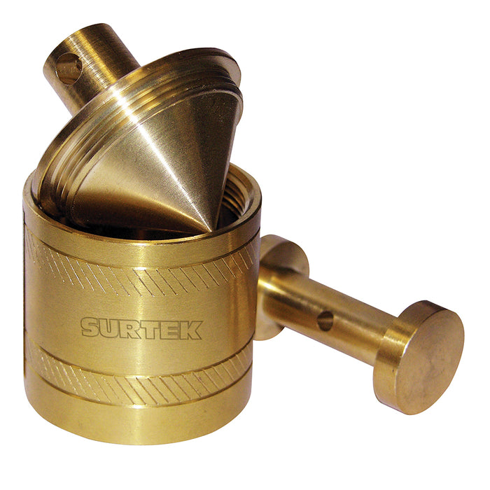 Plomada de latón tipo barril 330 g Surtek