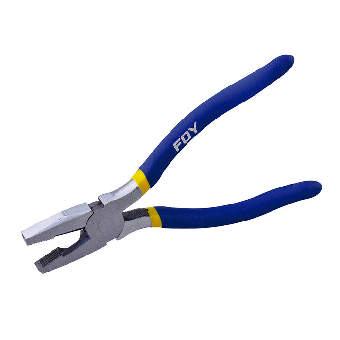 Pinza para electricista con mango con doble plastisol de 7" corte lateral Foy