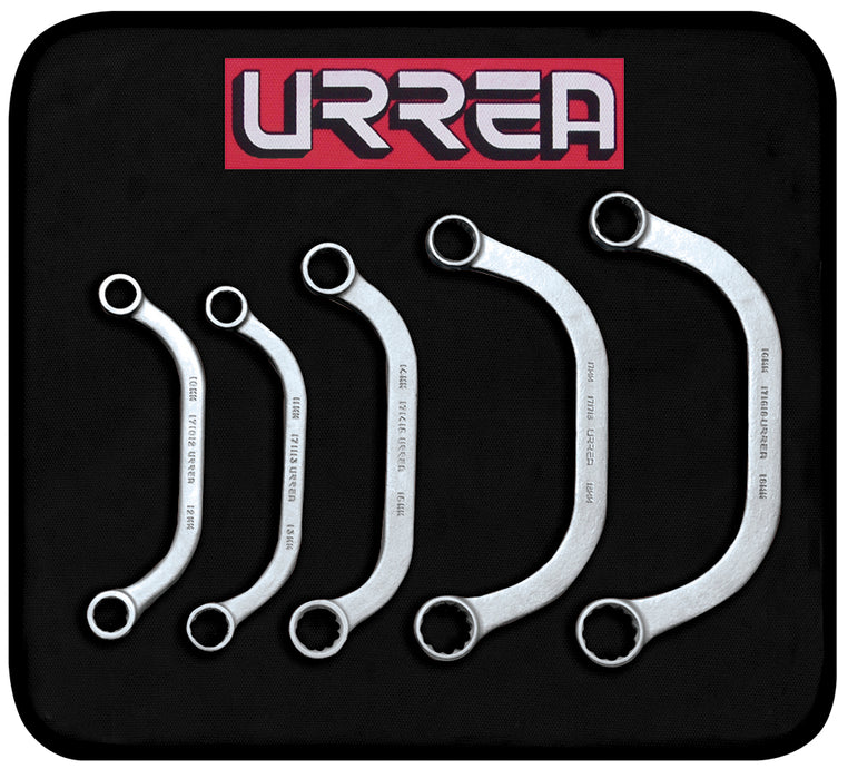 Juego de llaves de obstrucción métricas, 12 puntas, 5 piezas en estuche Urrea