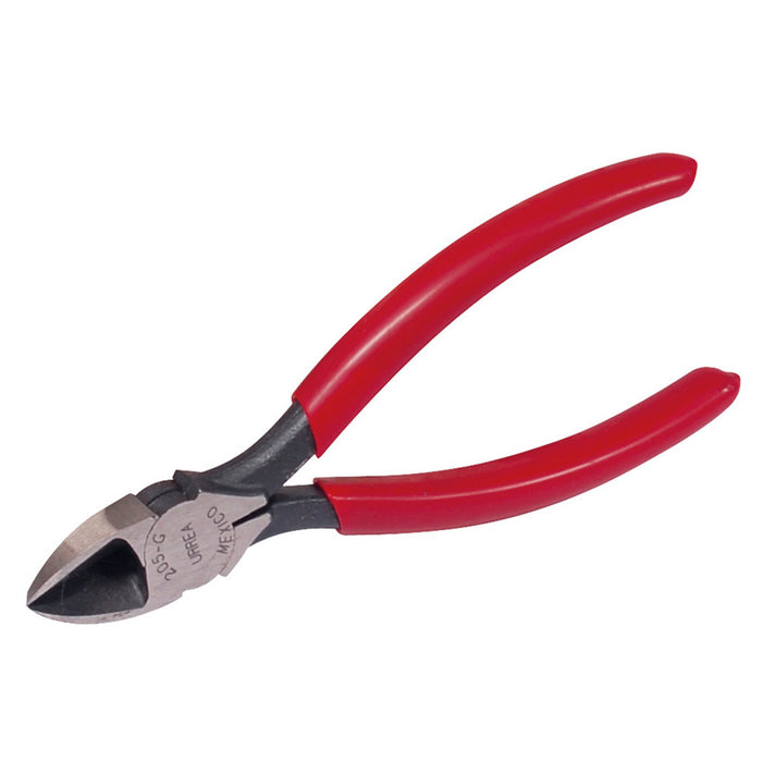 Pinza para electricista con mango rubber grip de 4-3/16" corte diagonal Urrea