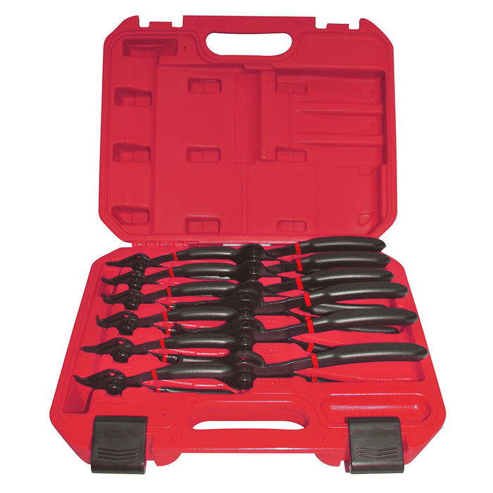 Juego de pinzas para anillos de retención, 12 piezas Urrea