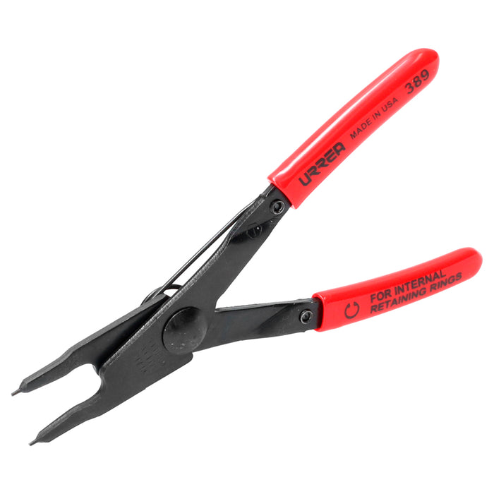 Pinza para anillos de retención con mango rubber grip fijas tipo interno ángulo de 0° Urrea