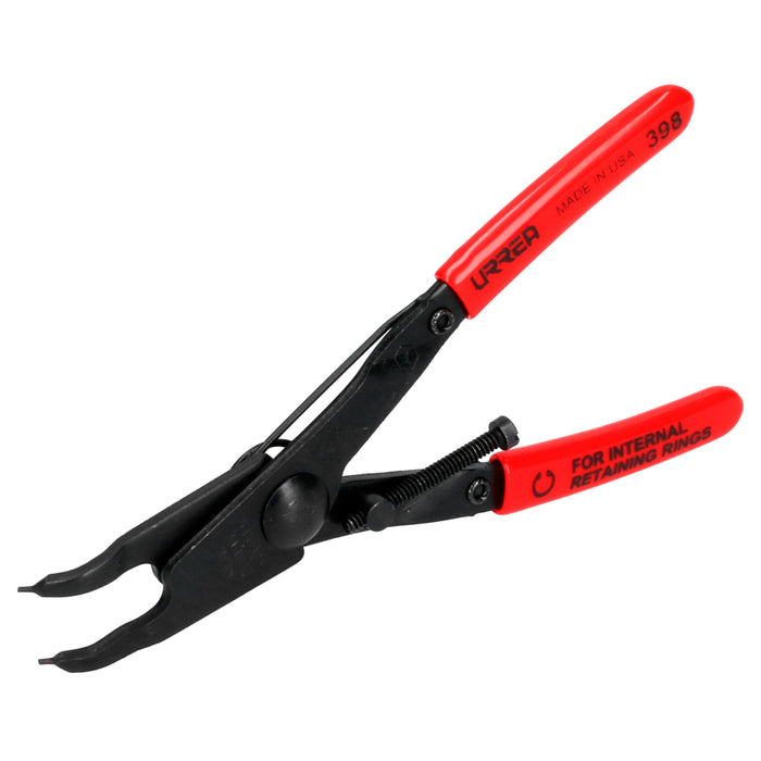 Pinza para anillos de retención con mango rubber grip fijas tipo interno ángulo de 45° Urrea