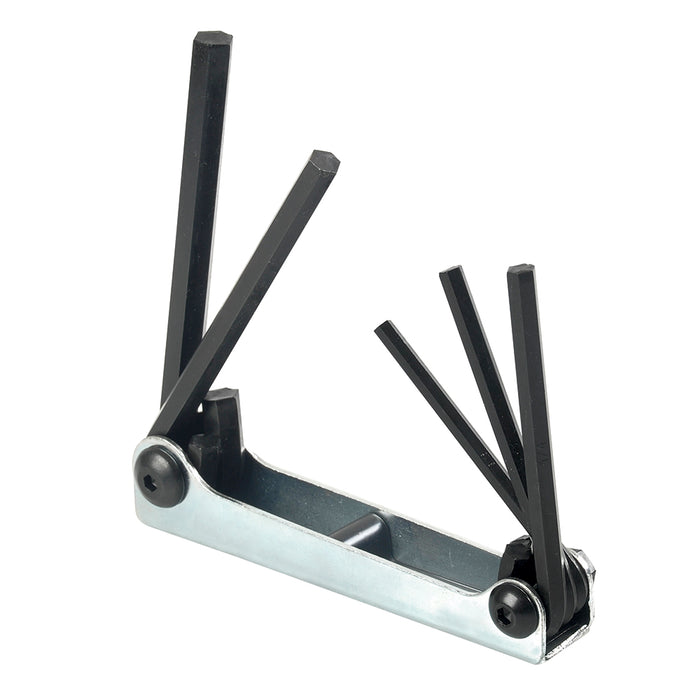 Juego de llaves hexagonales tipo navaja en pulgadas 3/16" A 3/8" estuche metálico, 5 pz Urrea