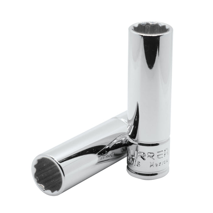 Dado largo cuadro de 3/8", 6 puntas, métrico, 10 mm Urrea