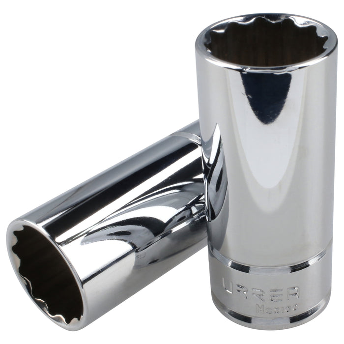 Dado largo cuadro de 3/8", 12 puntas, en pulgadas, 15/16" Urrea