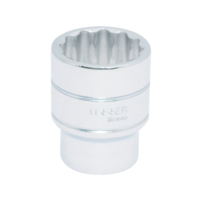 Dado cuadro de 1/2", 12 puntas, en pulgadas, 1-3/8" Urrea