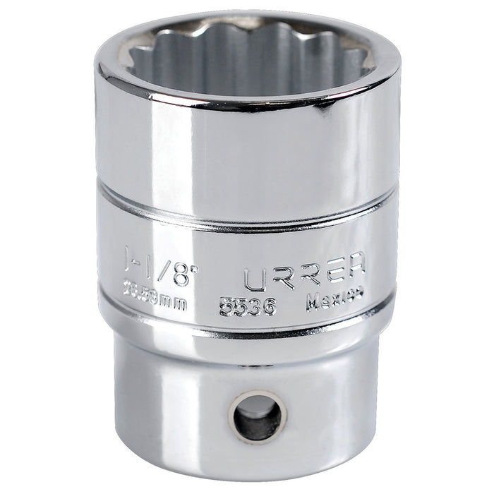 Dado cuadro de 3/4", 12 puntas, en pulgadas, 1-1/8" Urrea