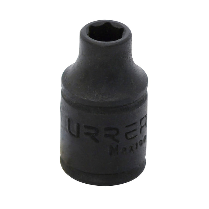 Dado de impacto cuadro de 1/4", 6 puntas, en pulgadas, 9/32" Urrea