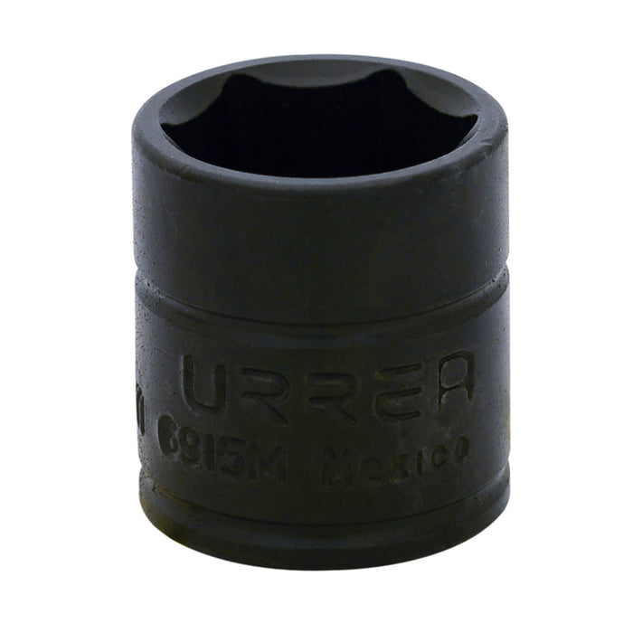 Dado de impacto cuadro de 1/4", 6 puntas, métrico, 15 mm Urrea