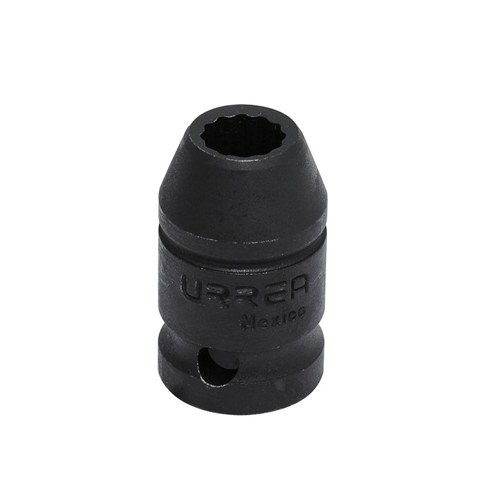 Dado de impacto cuadro de 1/2", 12 puntas, en pulgadas, 1/2" Urrea