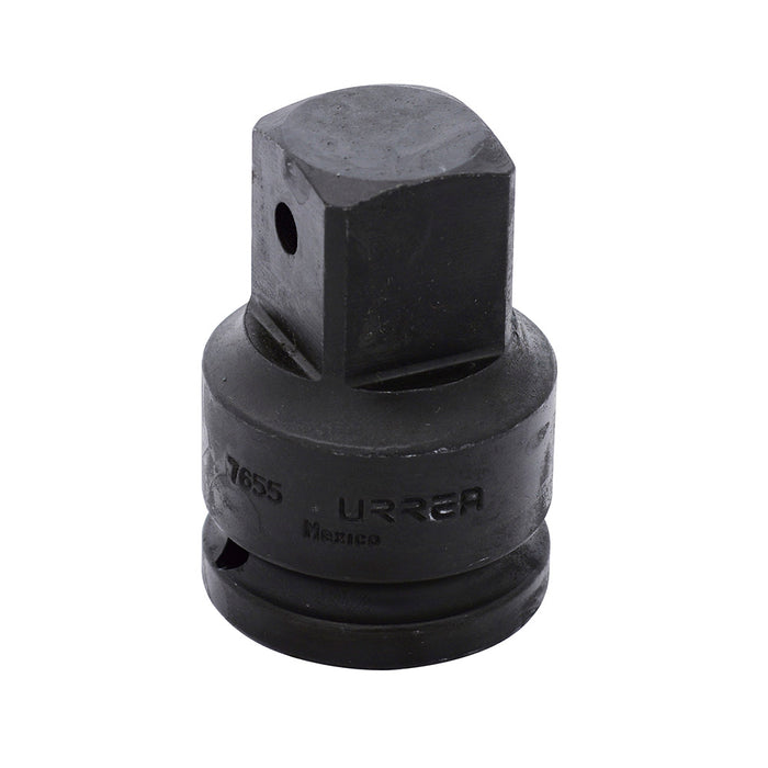 Adaptador con barreno pasado para dado de impacto cuadro de 3/4" hembra a 1" macho Urrea