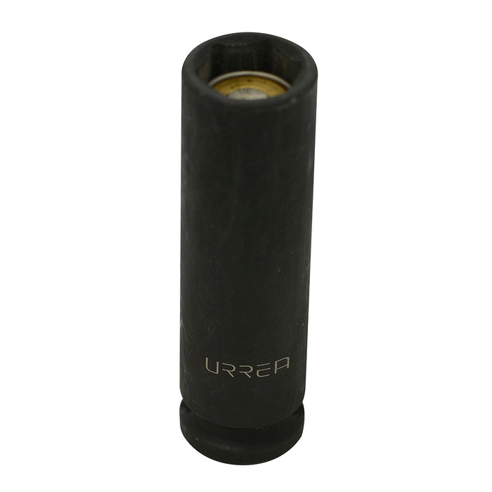 Dado de impacto largo con imán cuadro de 3/8", 6 puntas, en pulgadas, 1/2" Urrea