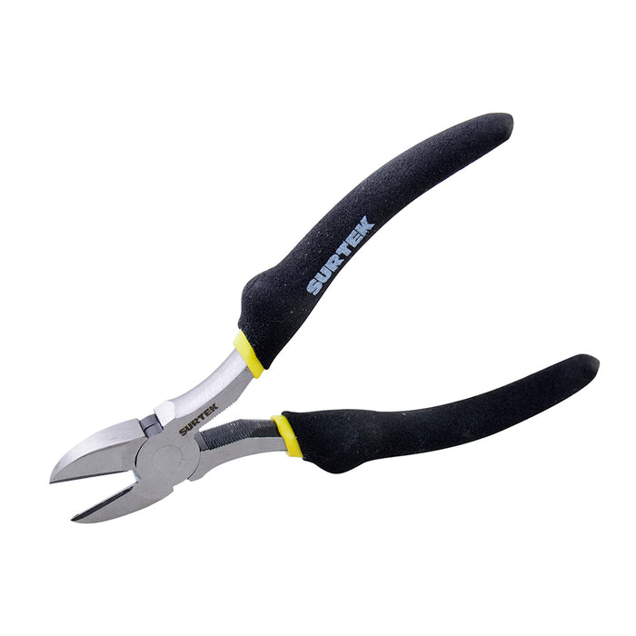Pinza para electricista con mango rubber grip de 5" corte diagonal Surtek