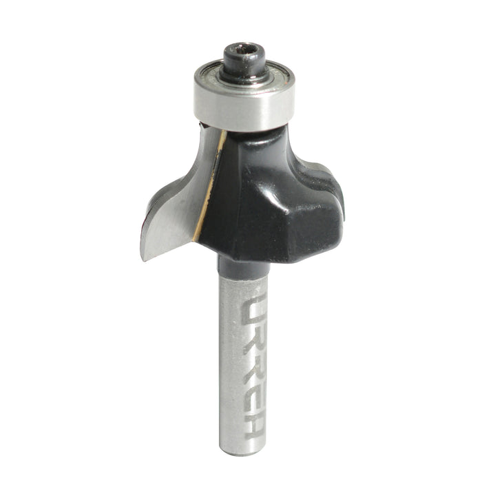 Broca para router de acero pecho de paloma con balero 1-1/8" zanco de 1/4" Urrea