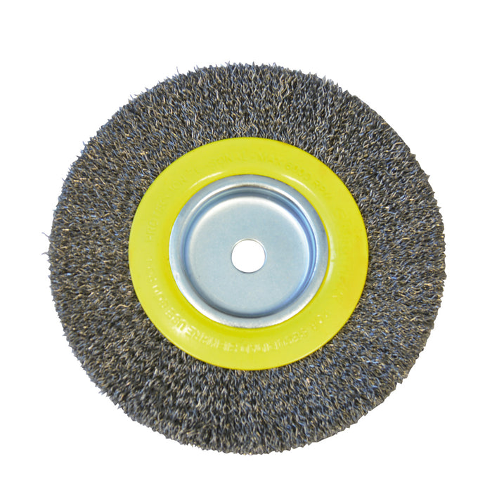 Carda circular ondulada alambre delgado para esmeril 6" x 3/4" eje 1/2" Surtek