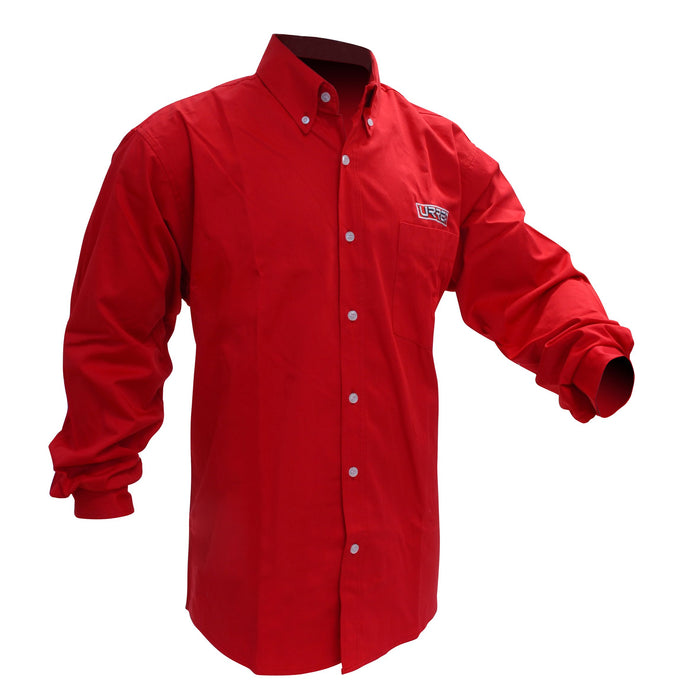Camisa de manga larga para caballero color rojo talla L Urrea
