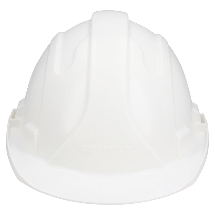 Casco de seguridad con ajuste de intervalos de 4 puntos, color blanco Surtek