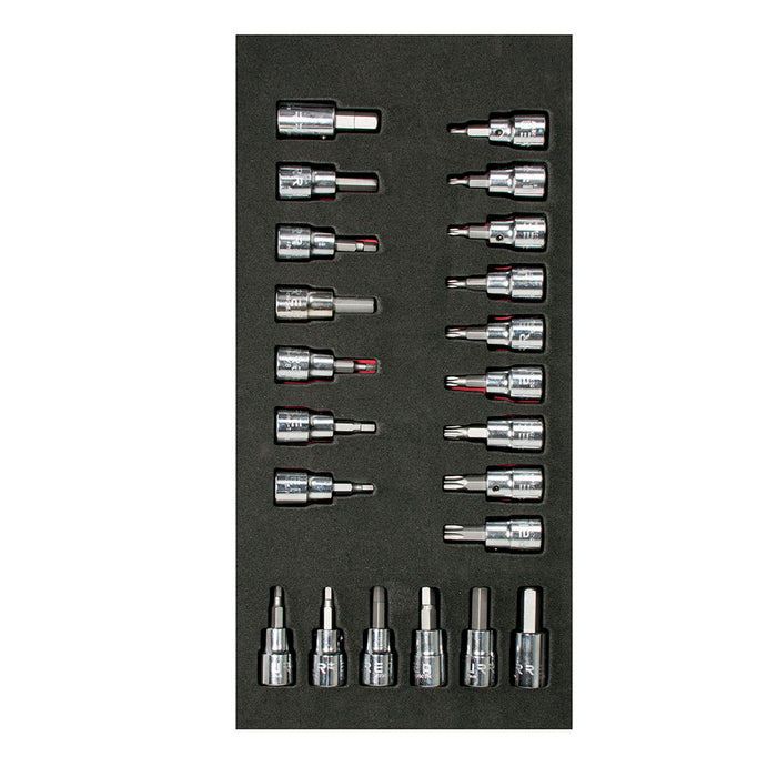 Juego de dados cuadro de 3/8" varias puntas 22 piezas, CH108-C Urrea