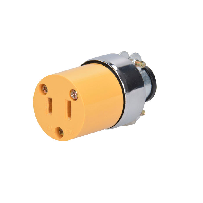 Contacto blindado polarizado, color amarillo Surtek