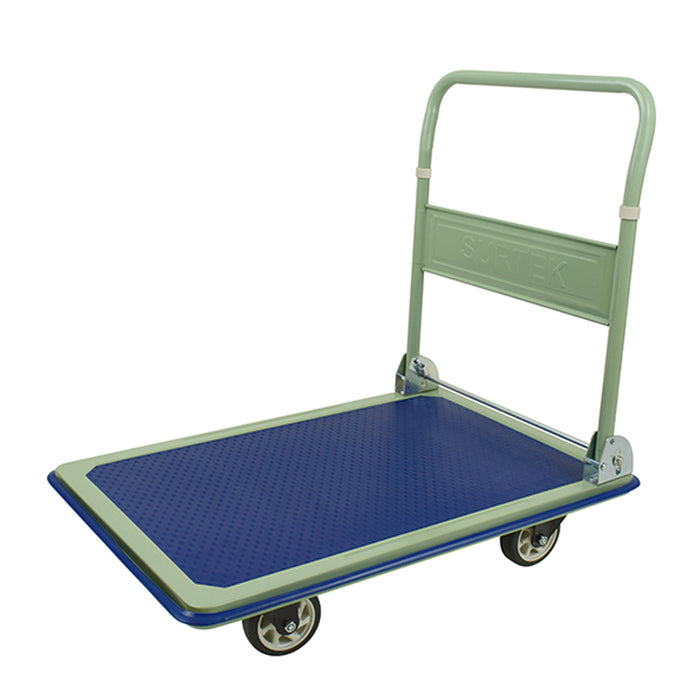Carro plataforma con maneral retráctil 91.6 cm x 61.6 cm, 5", 300 kg Surtek