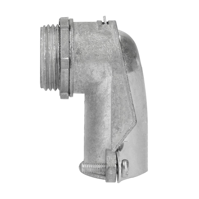 Conector curvo metálico para tubo flexible 3/4" Surtek