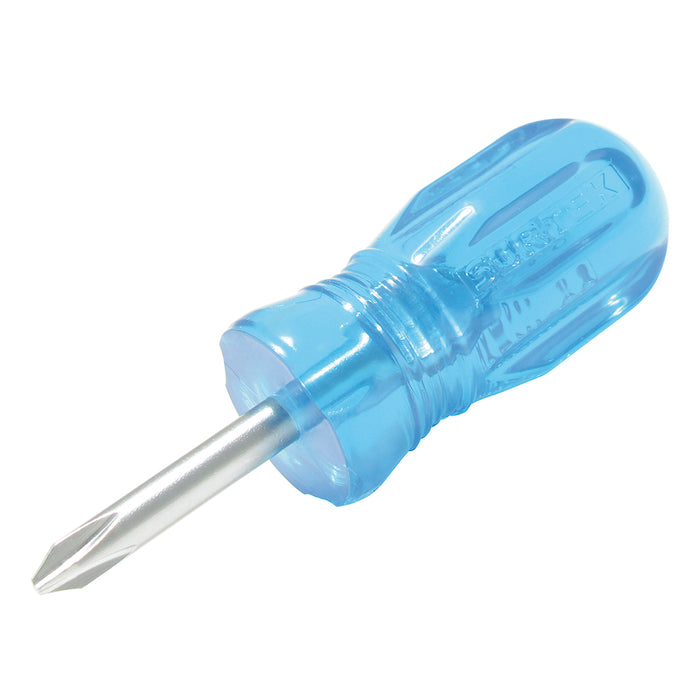 Destornillador con mango azul, tipo trompo punta Phillips #2 x 1-3/8" Surtek