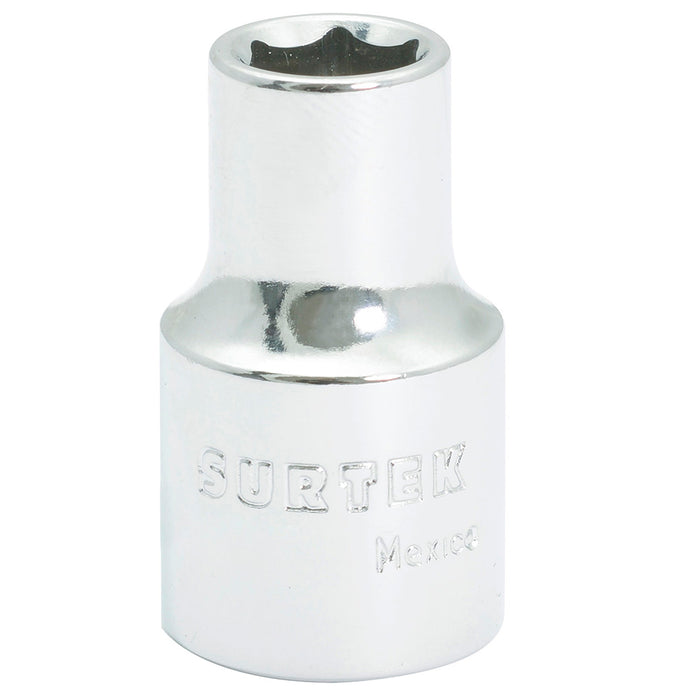 Dado cuadro de 1/2", 6 puntas, métrico, 13 mm Surtek