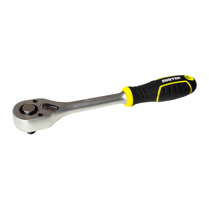 Matraca reversible con mango bimaterial, quick release, para dado cuadro de 1/2" Surtek