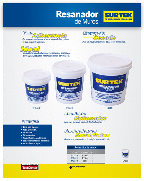Resanador de muros 236 ml Surtek