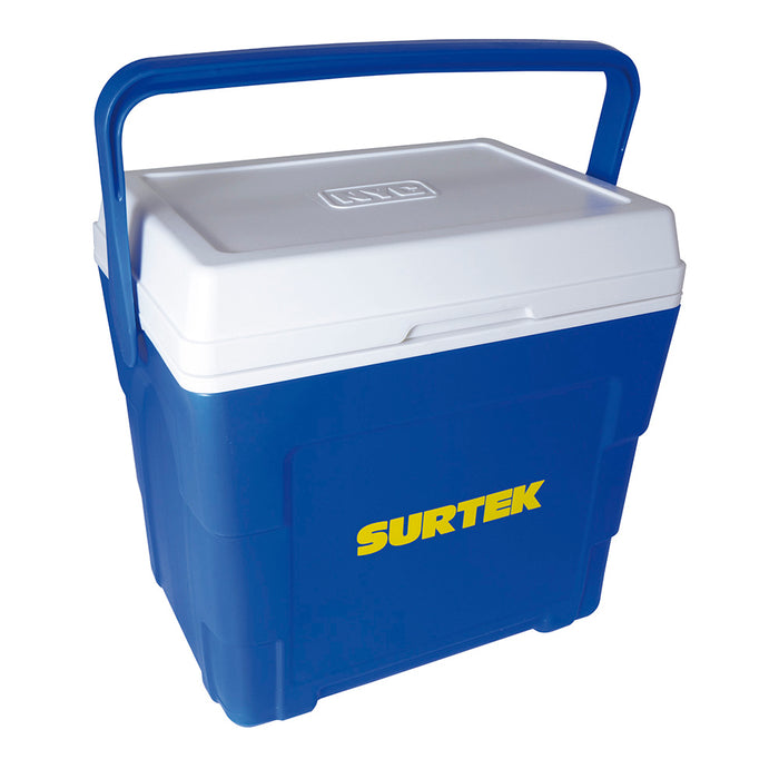 Hielera azul de 16 Lt, 38.9 x 29 x 27.5 cm Surtek