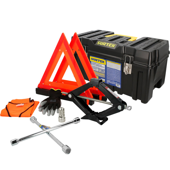 Juego combinado de herramienta automotriz 7 piezas, con caja plástica CPS20 Surtek